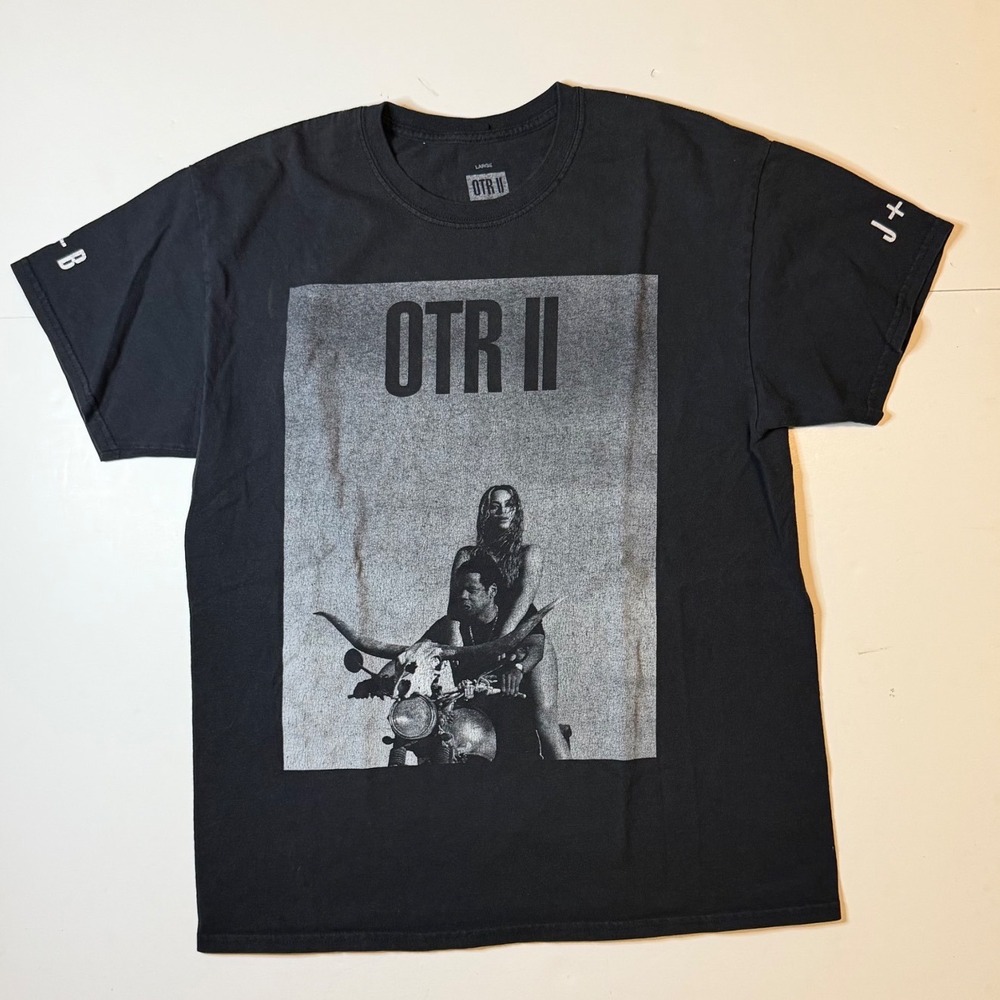 OTR II Concert Jay-z Beyonce Tee Mens Large Black 2018 World Tour Merch